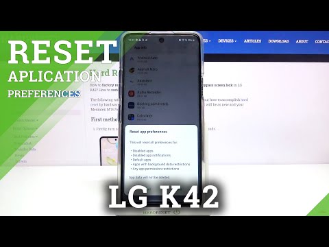 How to Restore Default App Preferences in LG K42 - Reset App Preferences