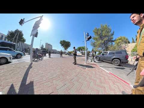 Jerusalem of Gold in 4K: Fall in Jerusalem on BIKE | Part 4: Jaffa, Stopped by BIBI's MOTORCADE