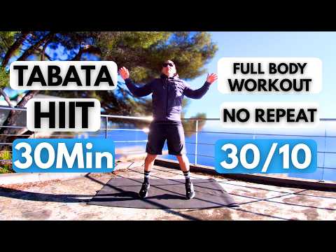 HIIT TABATA 30MIN NO REPEAT / FULL BODY WORKOUT / Tabata 30/10