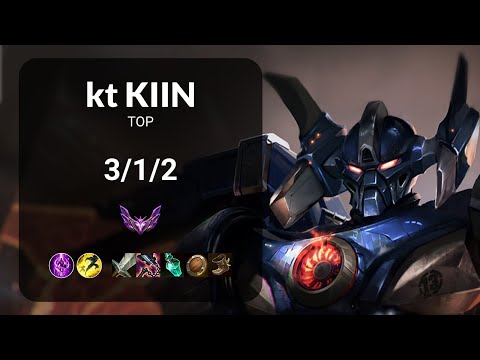 kt Kiin Aatrox vs Jax TOP - KR MASTER Patch 13.17