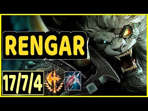 RENGAR VS AMUMU - 17/7/4 KDA JUNGLE GAMEPLAY