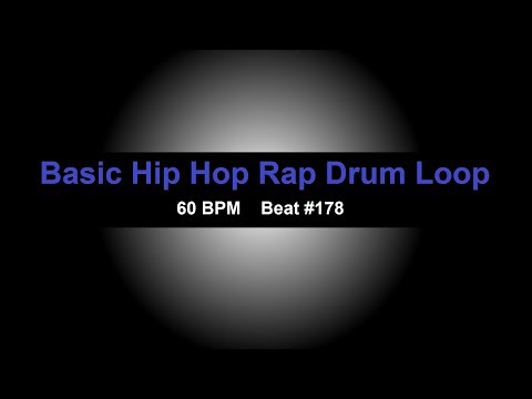 Basic Hip Hop Electronic Drum 60 BPM Freestyle Drum Track Rap Beat trap sic 178