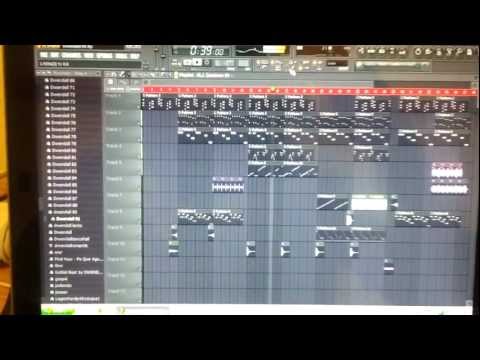 Dwendell haciendo un ritmo de reggaeton en FL Studio 10