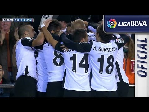 Gol de Jonas (3-0) en el Valencia CF - Osasuna - HD