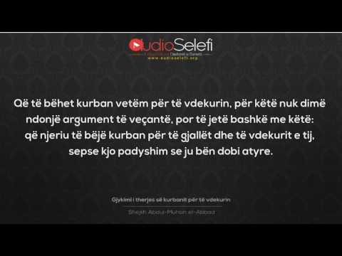 Gjykimi i therjes së kurbanit për të vdekurin – Shejkh Abbadi