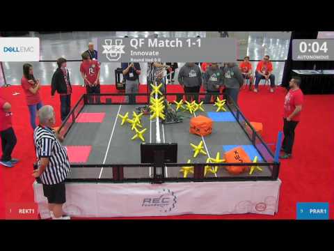 2017 VEXU Innovate QF1-1 - REKT1 vs PRAR1 - 4 to 46