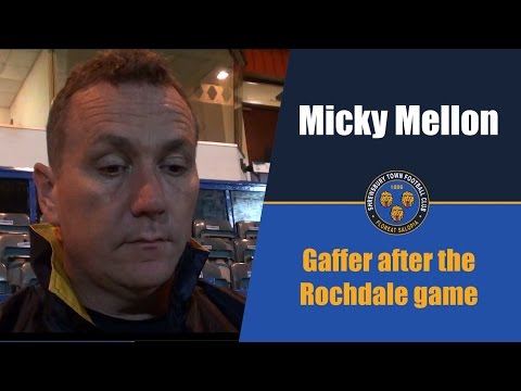 INTERVIEW: Micky Mellon post Rochdale (A) - Town TV