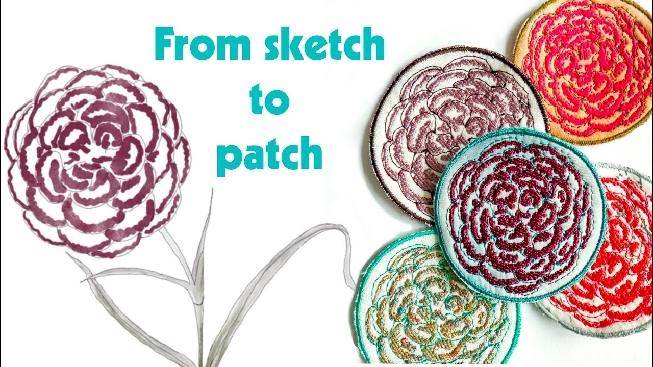 Custom Embroidery Patches - vector graphics and stitching demo!