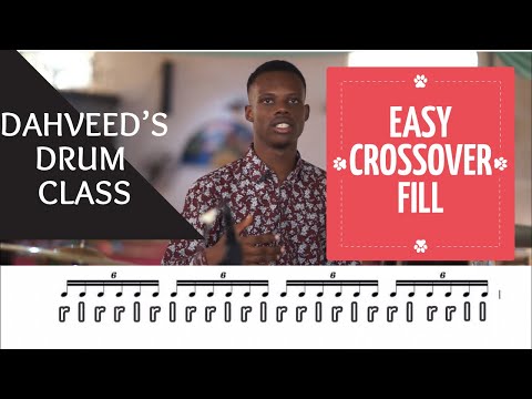 EP.2 DAHVEED'S DRUM CLASS // EASY CROSSOVER FILL // 16TH NOTE TRIPLET FILL // RIDE AND FLOOR TOM