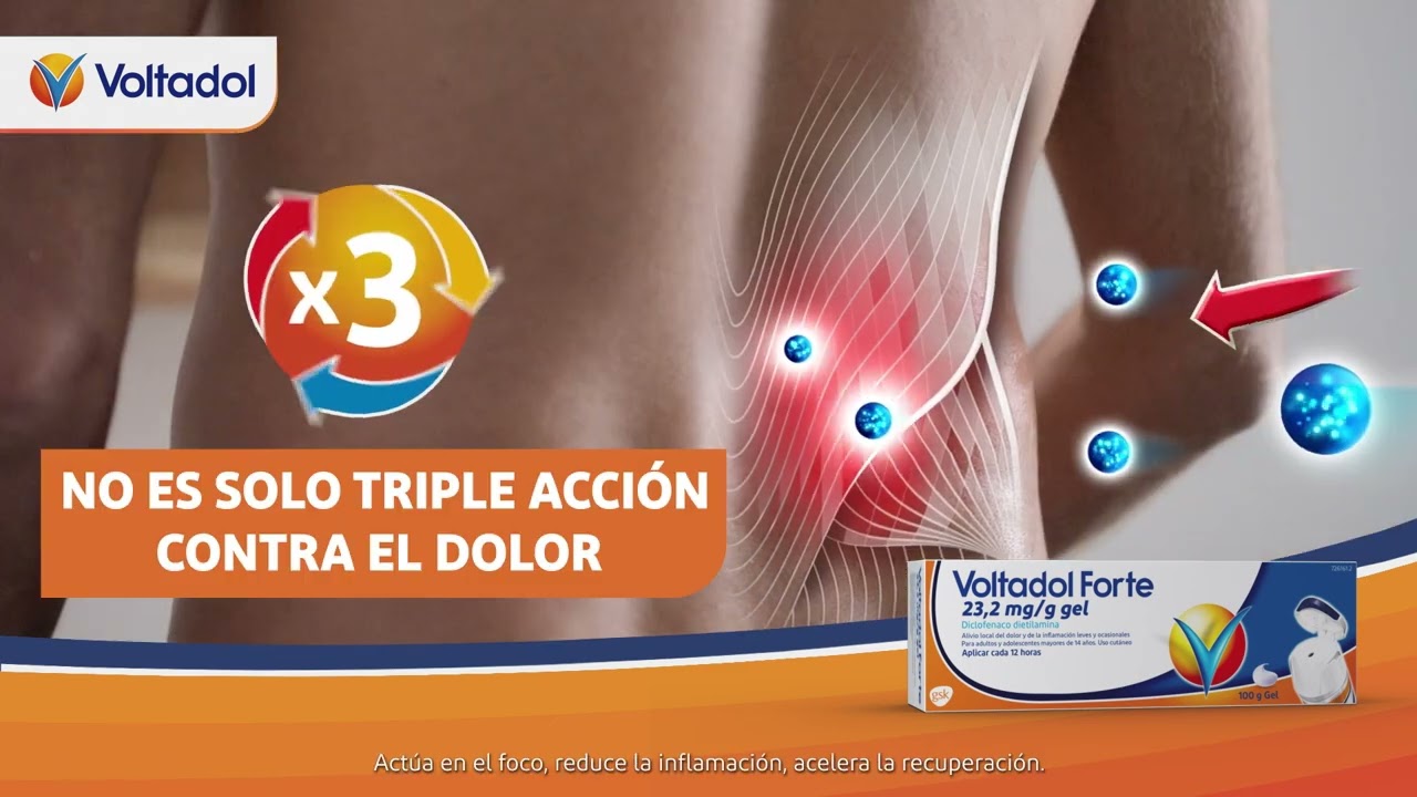 Watch Voltadol Forte, Triple acción contra el dolor Now Voltadol Forte, Triple acción contra el dolor