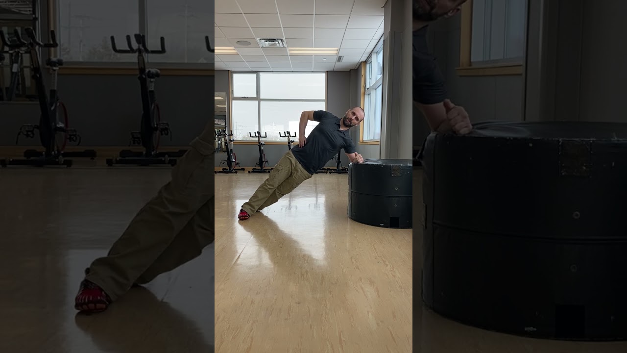 1. High Incline Side Plank (Front View)