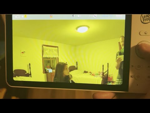 LeapFrog LF920-2HD 2-Camera Video Baby Monitor with 7" HD Screen - Split Screen, 1080p Color Night Vision, 360° Pan Tilt 8X Zoom, Night Light, Temp & Humidity Sensor, 1000ft Range - No WiFi Needed video review thumbnail