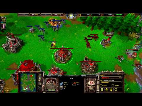 魔兽争霸3 目标明确 Lin Guagua vs FoCuS 【隐秘之丘】