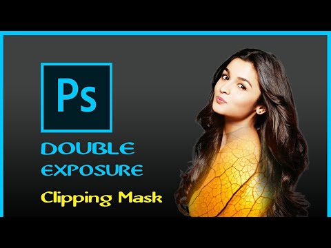 only 2 minutes Clipping mask | double exposure image in photoshop