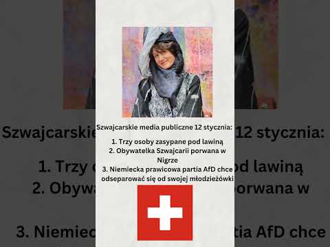 Szwajcarskie media publiczne 12 stycznia