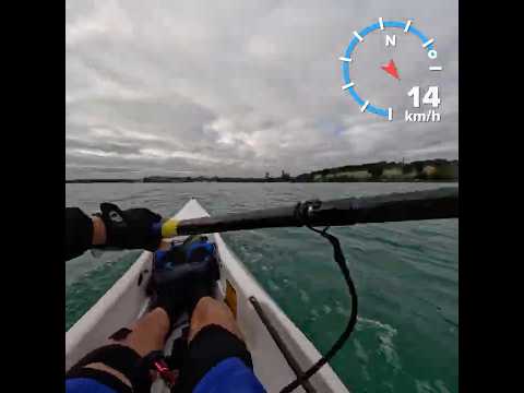 Catching some waves #surfski #paddler #kayaking #newzealand