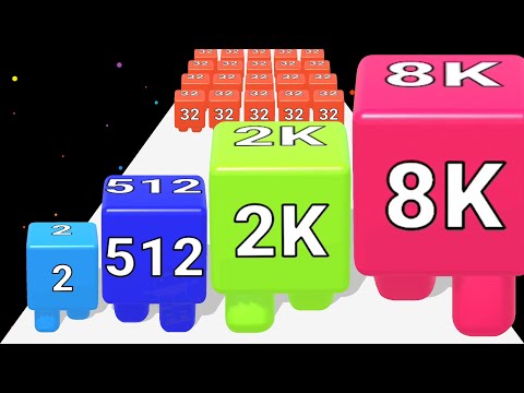 2048 JELLY SHOOTER = Level Up Numbers + Jelly Run 2048 - Topic (8192)