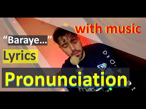 Shervin - "Baraye" Lyrics Pronunciation with music|شروین - تلفظ ترانه برای
