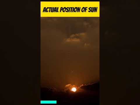 Actual position of sun | #fact #shorts #youtubeshorts #shortsfeed #shortvideo #science