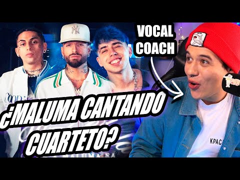 MALUMA SINGS A QUARTET! Luck Ra, MALUMA, Khea - HOLA PERDIDA REMIX | Vocal Coach Reaction | Ema A...