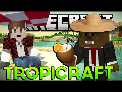 Minecraft Tropicraft Mod Lets Play #1 "TROPICAL ISLANDS MOD" w/ BajanCanadian & JeromeASF