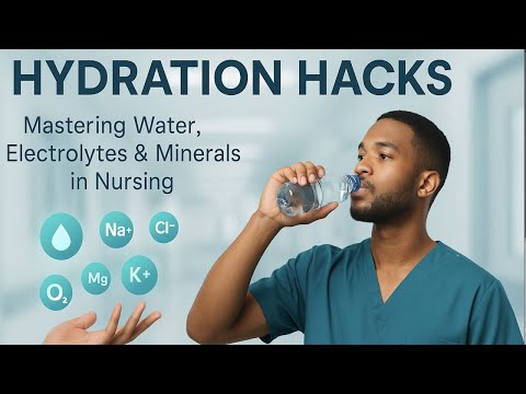 Hydration Hacks: Mastering Water, Electrolytes & Minerals in Nursing