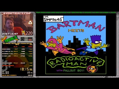 #173: The Simpsons: Bartman Meets Radioactive Man Speedrun in 18:17! | The AVGN Trials of JSR