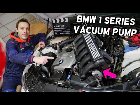 BMW 1 SERIES BRAKE VACUUM PUMP LOCATION REPLACEMENT EXPLAINED E81 E82 E87 E88