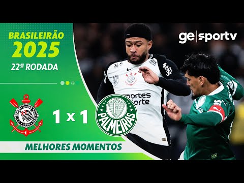 Gols e lances de Corinthians x Palmeiras