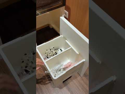 Gambar Stora Kabinet Penyimpanan Kosmetik Dengan Cermin & Kursi - Putih
