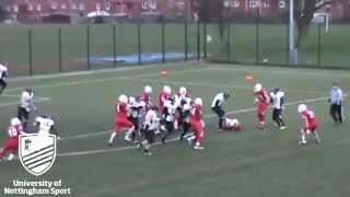 preview picture of video 'University Of Nottingham American Football 13/14 Season'