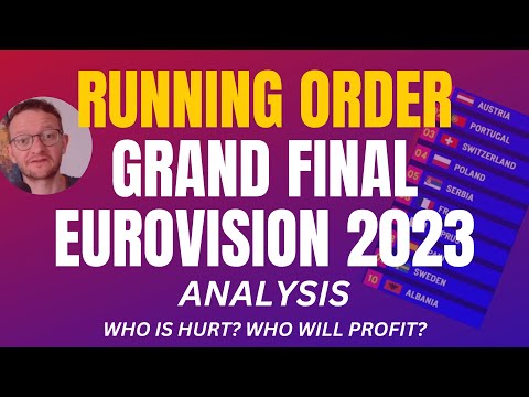 RUNNING ORDER ANALYSIS of Eurovision 2023 - Grand Final