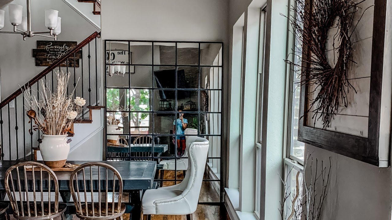 DIY 5'x7' Industrial/Grid Mirror