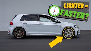 How Much FASTER are LIGHTER Wheels?