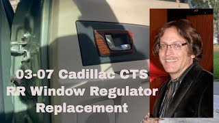 Cadillac CTS 2003-2007 Window Regulator Replacement & Repair Right Rear
