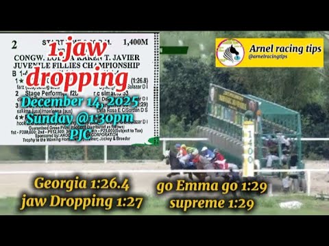 PJC ARNEL RACING TIPS SUNDAY @1:30PM DECEMBER 14, 2025 @PhilippineJockeyClub53th PRESIDENTIALGOLDCUP