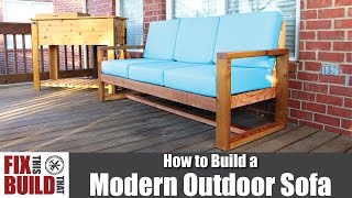 DIY Modern Outdoor Sofa | How to Build