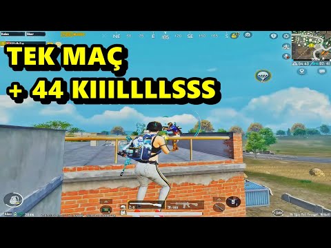 TEK MAÇ + 44 KIIILLLS ! MÜTHİŞ MAÇ BATUR GAME SOLO SQUAD PUBG MOBİLE