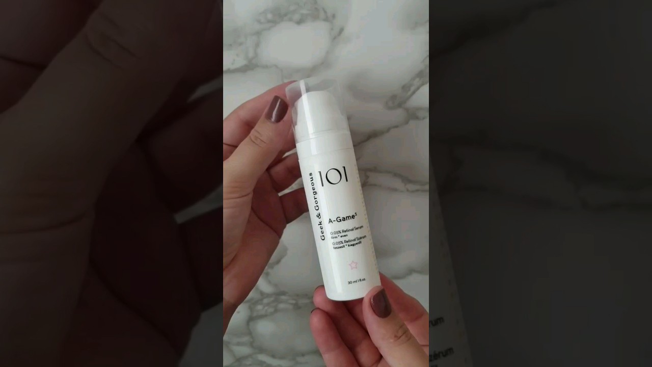 Geek&Gorgeous101| A-GAME 0.05% Retinal Serum💛 #retinal #geekandgorgeous #shorts #antiaging