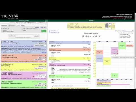 Visual Schedule Builder Tutorial