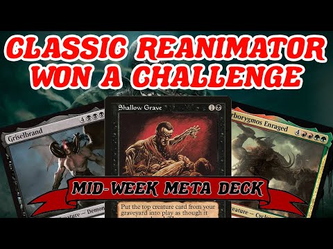 CLASSIC REANIMATOR WON A CHALLENGE! Legacy Monoblack Shallow Grave Reanimator Combo MTG