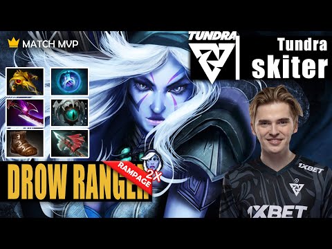 Drow Ranger Safelane | Tundra.skiter | 2X RAMPAGE WITH THIS IMBA BUILD | 7.32d Gameplay Highlight