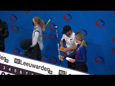 #oqe2021 WCF umpires inspect brush heads for conformance and collect evidence for testing