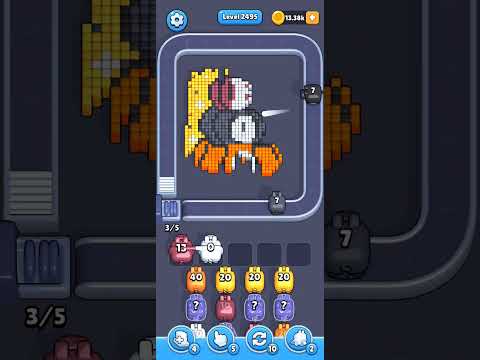 Pixel Flow Level 2495 Walkthrough