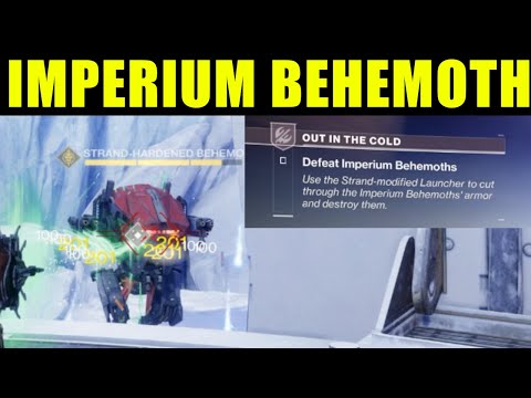 Destiny 2 - Defeat Imperium Behemoths | out in the cold mission walkthrough