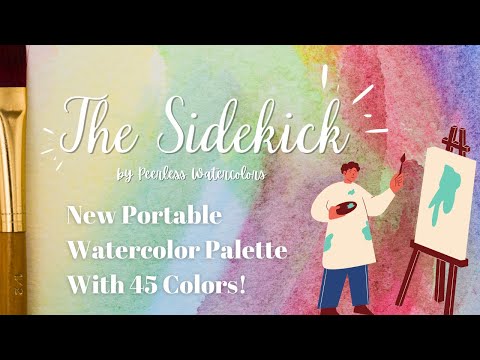 45 Watercolor Paints - One Portable Watercolor Palette - The Sidekick