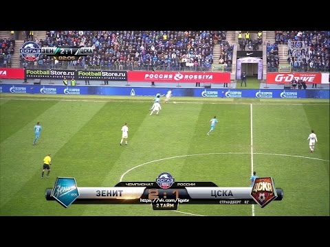 Carlos Strandberg's goal. Zenit vs CSKA | RPL 2014/15