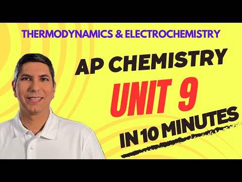 AP Chem Unit 9 Review | Thermodynamics and Electrochemistry in About 10 Minutes!