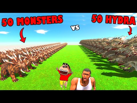 WHO has the STRONGEST TEAM in Animal Revolt Battle Simulator with SHINCHAN and CHOP