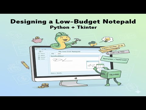 Low Budget Notepad In Python Using Tkinter